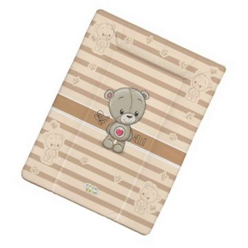   Babastar Puha softy pelenkázólap 50x70cm - Hello Maci szivecskével - Drapp