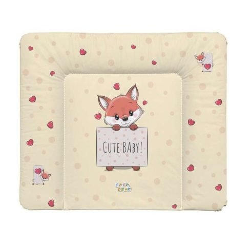 Babastar Puha Softy pelenkázólap 72x75cm - Cute Róka szívecskével - Barack