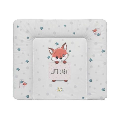 Babastar Puha Softy pelenkázólap 72x75cm - Cute Róka szívecskével - Levendula