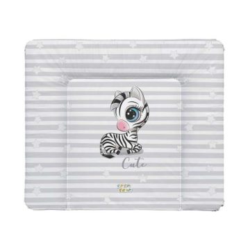   Babastar Puha Softy pelenkázólap 72x75cm - Cute Zebra - Szürke