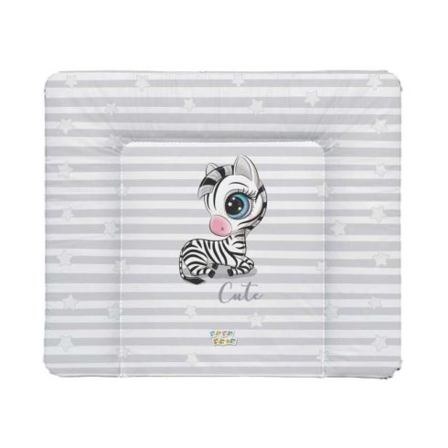 Babastar Puha Softy pelenkázólap 72x75cm - Cute Zebra - Szürke