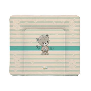   Babastar Puha Softy pelenkázólap 72x75cm - Helló Maci pillangóval - Türkiz