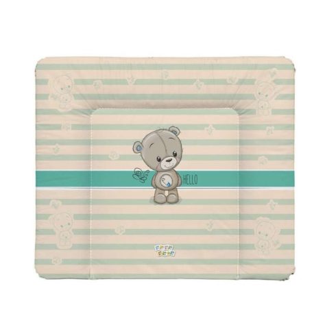 Babastar Puha Softy pelenkázólap 72x75cm - Helló Maci pillangóval - Türkiz