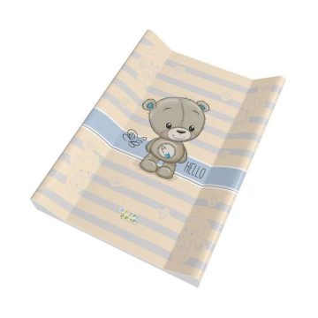   Babastar Puha 2 ékes pelenkázólap 50x70cm - Hello Maci pillangóval - Kék