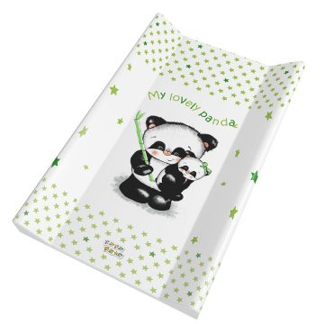   Babastar merev pelenkázólap 50x80cm - Zöld Panda mama kicsinyével