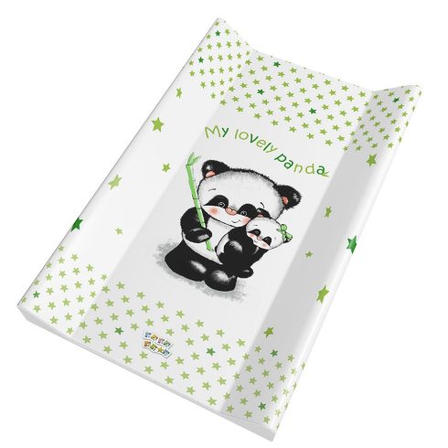 Babastar merev pelenkázólap 50x80cm - Zöld Panda mama kicsinyével