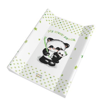   Babastar Puha 2 ékes pelenkázólap 50x70cm - Zöld Panda mama kicsinyével