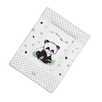 Babastar Puha softy pelenkázólap 50x70cm - Szürke Panda