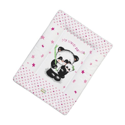 Babastar Puha softy pelenkázólap 50x70cm - Rózsaszín Panda mama kicsinyével