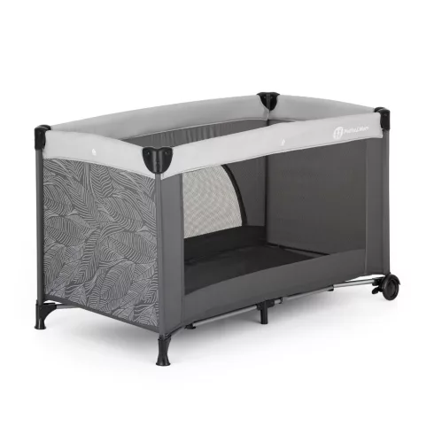 PETITE&MARS Nyja Utazóágy - Urban Jungle Charcoal