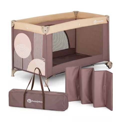 PETITE&MARS Nyja Utazóágy - Elegant Dreamlines Mocha