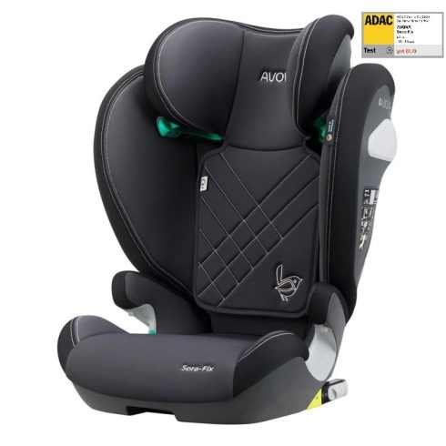 Avova Sora-Fix i-Size biztonsági gyerekülés 100-150cm - Grey Black