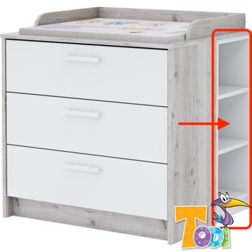 Todi Bee nyitott polc a pel.told.alá