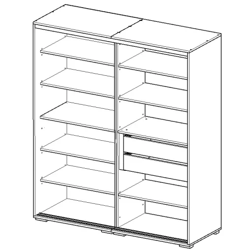 Todi Classic Gardróbszekrény 140 cm