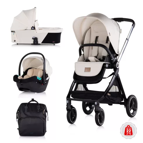 Chipolino Elite 3in1 multifunkciós babakocsi - Biscotta