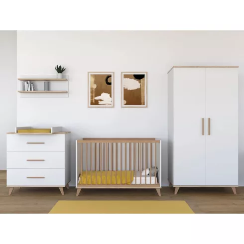 Faktum Flip 120-as babaágy - White&Oak