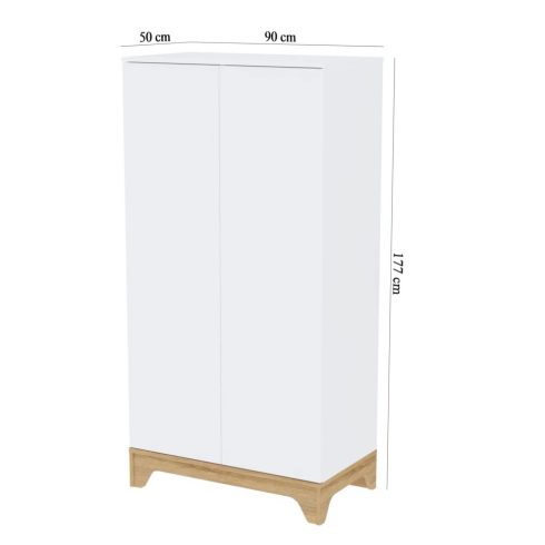 Faktum Lumina White 2 osztású szekrény