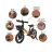 Cruiser futóbicikli fékkel - Orange Race