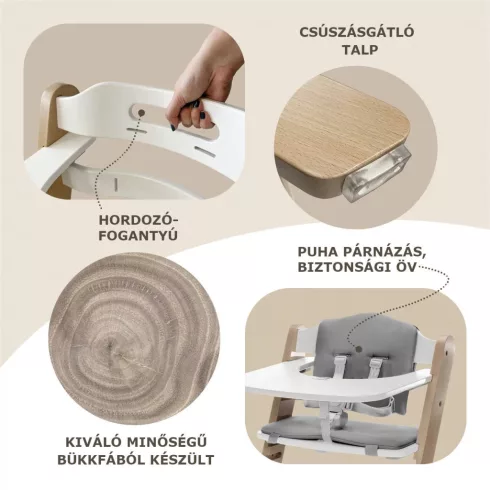 Zopa Clipp-Clapp etetőszék - Pistacio Green