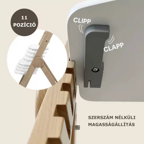 Zopa Clipp-Clapp etetőszék - White