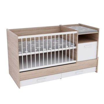 BS Basic kombiágy - Sonoma Tölgy (ágyneműtartóval)