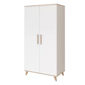 Faktum Flip 2 osztású szekrény - White&Oak