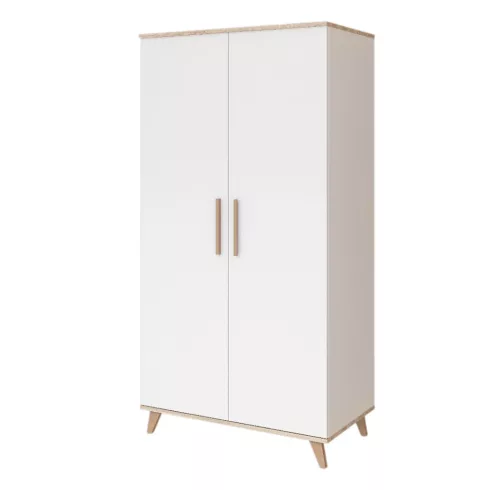 Faktum Flip 2 osztású szekrény - White&Oak