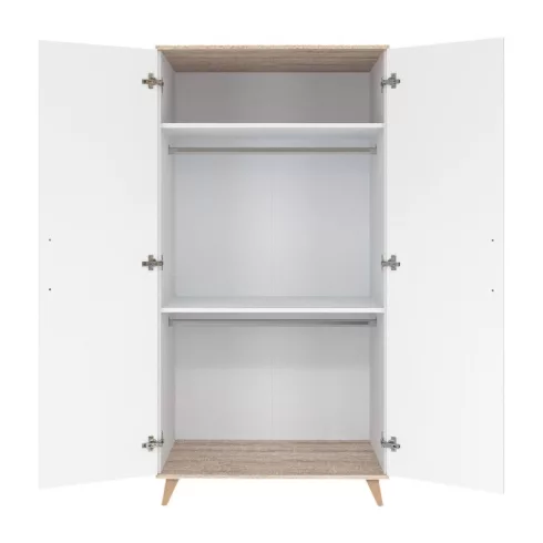 Faktum Flip 2 osztású szekrény - White&Oak