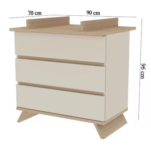 Faktum Sienna Capuccino Komód + Pelenkázó toldalék