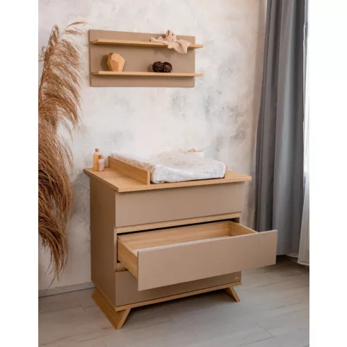 Faktum Sienna Capuccino Komód + Pelenkázó toldalék