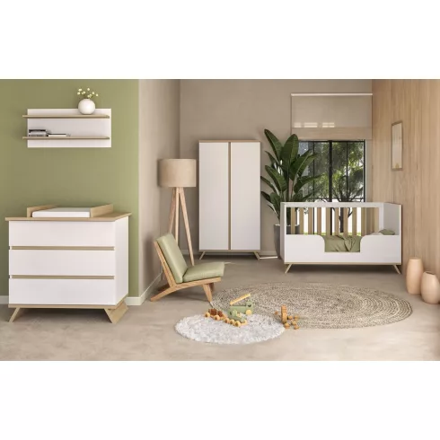 Faktum Sienna White Komód + Pelenkázó toldalék